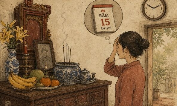 Quên thắp hương ngày Rằm có sao không?