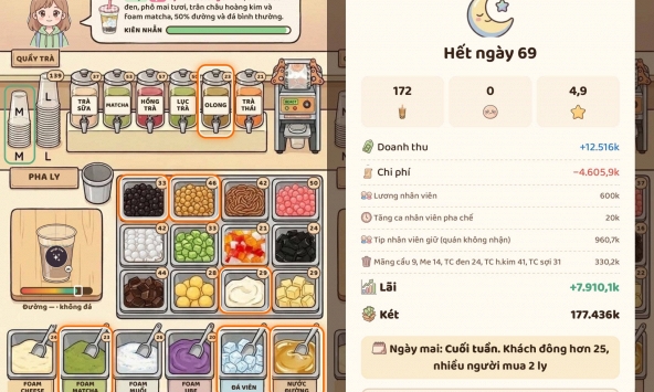 Cả Threads rủ nhau chơi game 'mở quán trà sữa': Tự nấu, đóng nắp, giao khách rồi tính lãi mỗi ngày và cảm nhận 'giọt lệ người làm chủ'