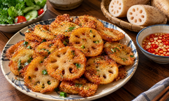 Củ sen không hầm, không xào, đem làm theo cách này lại thành món ăn vặt giòn rụm cả nhà tranh nhau gắp