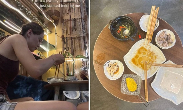 Cô gái Thổ Nhĩ Kỳ ăn uống ngon lành ở Việt Nam, còn gọi thêm tương ớt nhưng cuối bữa ăn mới biết mình đã làm việc ‘ngượng chín mặt’