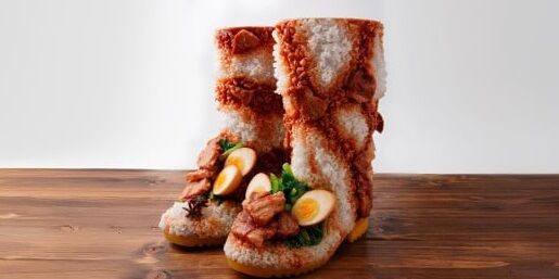 Đôi boots cơm thịt kho gây sốt: Nhìn vừa đói vừa sợ