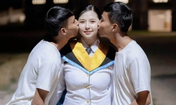 Rất gây tranh cãi: Cô gái công khai yêu hai anh em sinh đôi cùng lúc, gia đình đôi bên đều đồng ý 