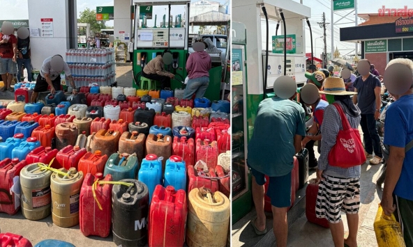 Bức ảnh chụp tại một trạm xăng khiến mọi người bàn tán xôn xao