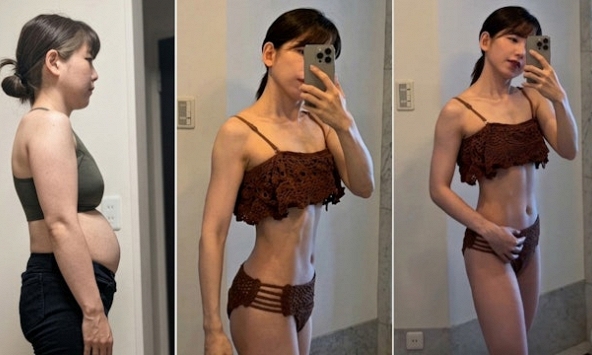 Người phụ nữ Nhật giảm 7.5kg chỉ trong 2 tháng, chia sẻ bài tập chưa đầy 1 phút trước khi ngủ để giảm mỡ bụng, có cơ bụng săn chắc