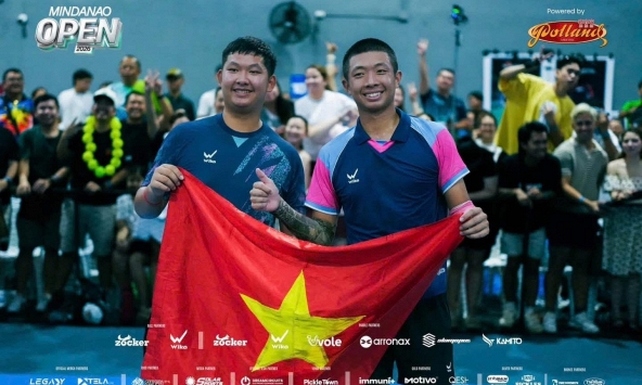 Anh em Quang Dương và Bảo Dương vô địch đôi nam Mindanao Open 2026