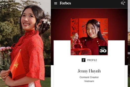 Nhà sáng tạo nội dung Jenny Huỳnh lọt danh sách Forbes 30 Under 30 châu Á 2025