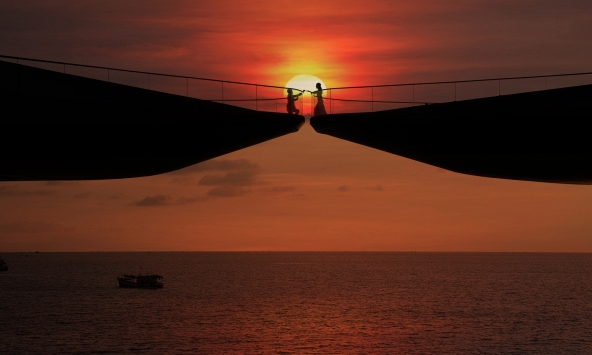 Độc nhất tại Phú Quốc: Một cây cầu của tình yêu và đính ước