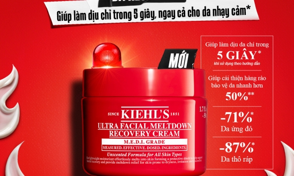 Kiehl’s ra mắt Ultra Facial Meltdown Recovery Cream: Giải pháp 'cấp cứu' tức thì và phục hồi chuyên sâu cho làn da đang quá tải