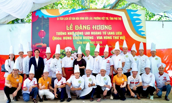 Dâng hương tưởng nhớ và tri ân công đức Hoàng tử Lang Liêu