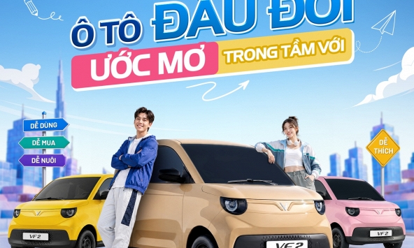 VinFast VF 2 chính thức nhận đặt cọc - ưu đãi 8 triệu đồng trong 3 ngày 'vàng'