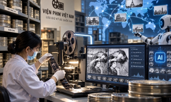 AI mở hướng mới cho phục chế và lưu trữ hình ảnh động tại Viện Phim Việt Nam