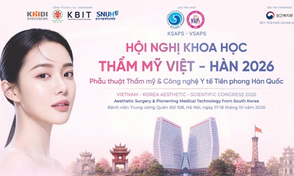 Hội nghị Khoa học Thẩm mỹ Việt – Hàn 2026 mở ra hai ngày trao đổi chuyên môn tại Hà Nội