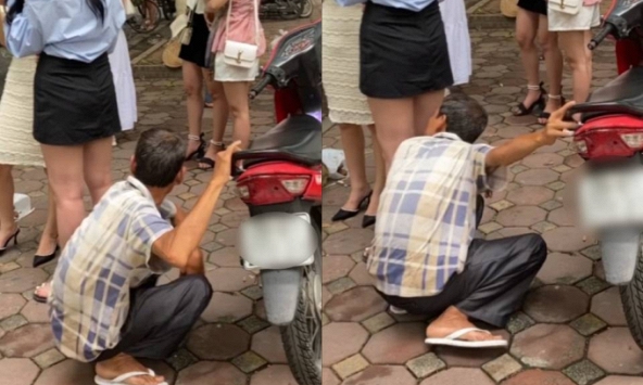 Người đàn ông có hành động khiếm nhã trên phố Phan Đình Phùng