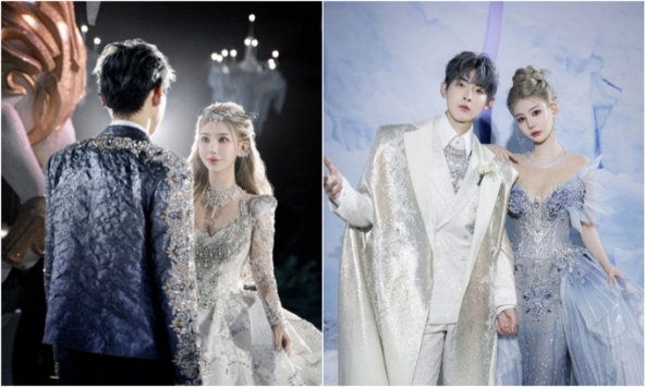 Cận cảnh đám cưới thế kỷ của cặp đôi hot nhất MXH xứ Trung: Cô dâu chú rể đẹp tựa tiên tử, từng chi tiết đều tựa cổ tích