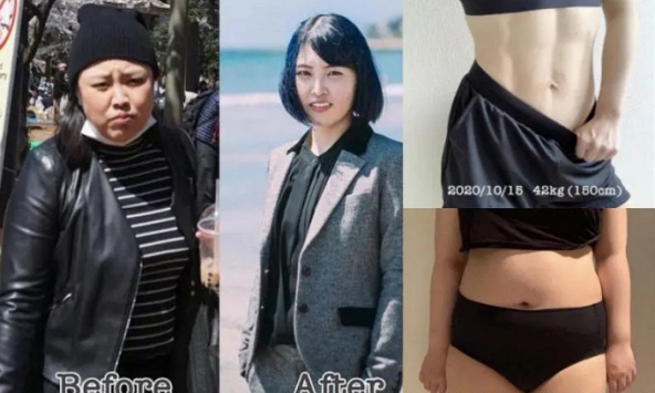 Tạm biệt 30kg cùng 20% mỡ cơ thể, cô gái Nhật 'lột xác' sau giảm cân