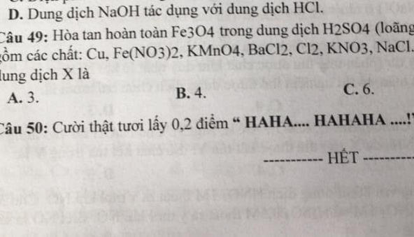 Đề Hóa độc lạ nhất MXH lúc này: Học sinh chỉ cần cười là có điểm, đi thi mà chẳng áp lực gì
