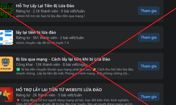 Cảnh giác với 'dịch vụ lấy lại tiền bị lừa đảo' trên MXH để không bị lừa tiếp lần 2!