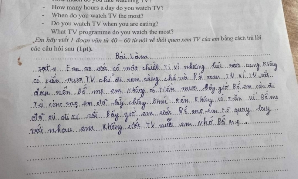 Bài kiểm tra 'đau lòng' nhất hôm nay: Sai ngay từ yêu cầu đầu tiên nhưng vẫn khiến ngàn người rơi nước mắt 