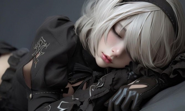 NieR: Automata -  AI tạo ra phiên bản 2B siêu quyến rũ khi bước ra đời thật