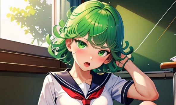 One Punch Man: AI tưởng tượng Tatsumaki là một nữ sinh dễ thương