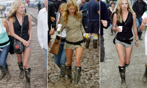 Điều kì diệu gì đã xảy ra khi Kate Moss xỏ chân vào đôi ủng đi mưa?