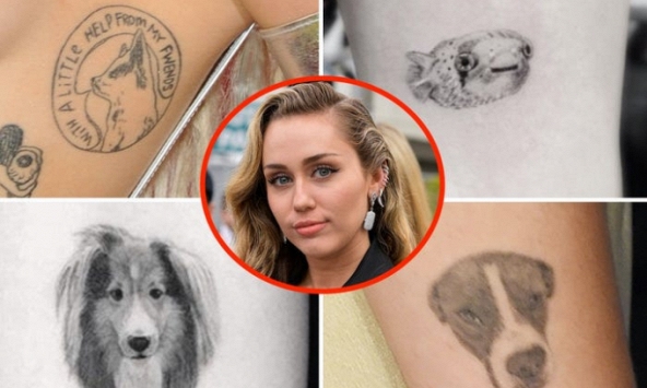 Người nổi tiếng thể hiện tình cảm với vật nuôi bằng hình xăm trên cơ thể