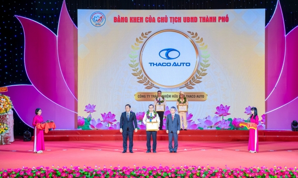 THACO AUTO được vinh danh “Gương điển hình tiên tiến” tại Đại hội Thi đua yêu nước TP. Đà Nẵng lần thứ I