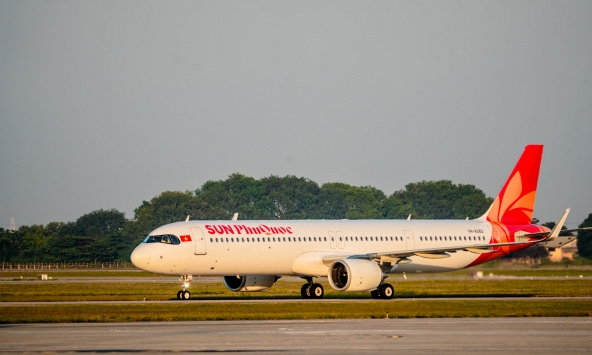 Sun PhuQuoc Airways đón tàu bay thứ tư Airbus A321NX, tăng năng lực khai thác cho mùa cao điểm cuối năm