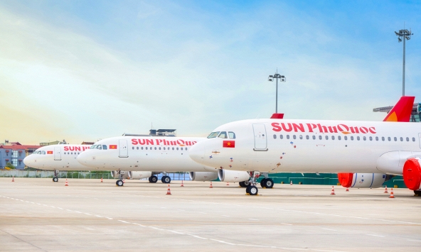 Sun PhuQuoc Airways  tiếp tục dẫn đầu toàn ngành hàng không Việt Nam về chỉ số đúng giờ tháng 01/2026