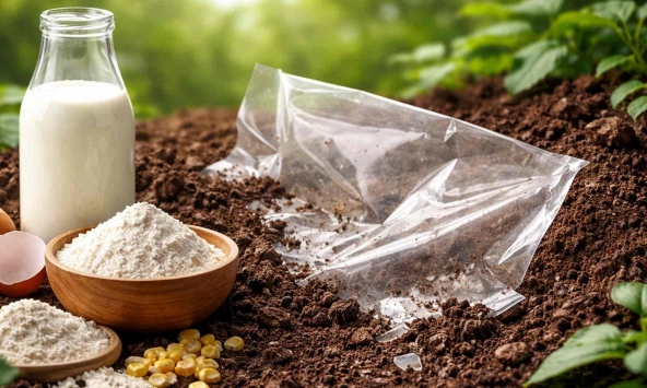 Úc phát triển màng bao bì làm từ sữa để giảm ô nhiễm