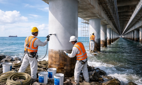 Nghiên cứu ứng dụng lớp phủ có độ bền cao bảo vệ công trình bê tông cốt thép vùng ven biển