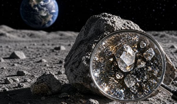 Phát hiện thêm hai khoáng vật mới trên Mặt trăng