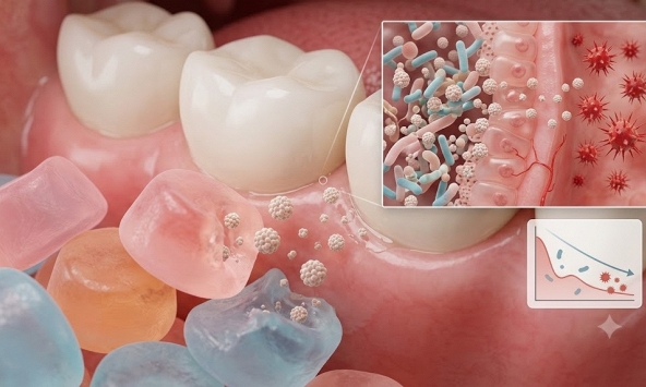 Nhật Bản nghiên cứu kẹo dẻo chứa lợi khuẩn giúp cải thiện bệnh viêm nướu 