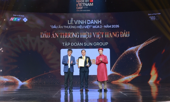 Sun Group được vinh danh 'Dấu ấn Thương hiệu Việt hàng đầu' 
