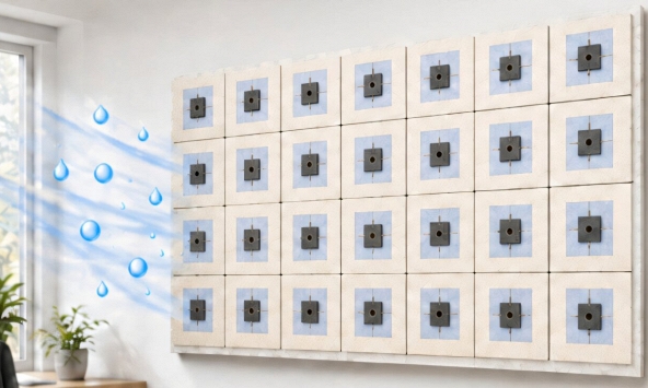 Công nghệ giấy dán tường có thể tạo ra điện từ độ ẩm không khí