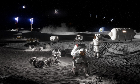 NASA tìm hang động, băng nước để xây căn cứ đầu tiên trên Mặt trăng