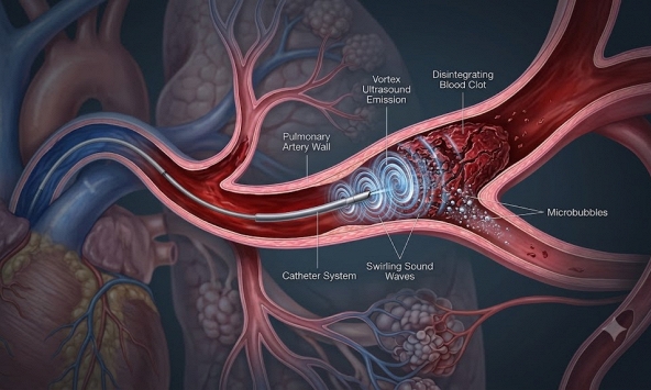 Mỹ phát triển công nghệ siêu âm xoáy trong điều trị huyết khối