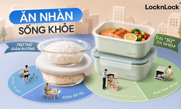 LocknLock giới thiệu giải pháp “ăn nhàn sống khỏe” với bộ đôi hộp đựng thực phẩm Easy Meal và Micro Ready 